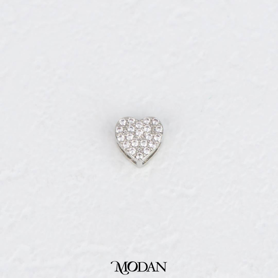 Valentine Mini Heart Love DIY Beads Charm Manik Hati Berkilau Hypoallergenic Gold Filled