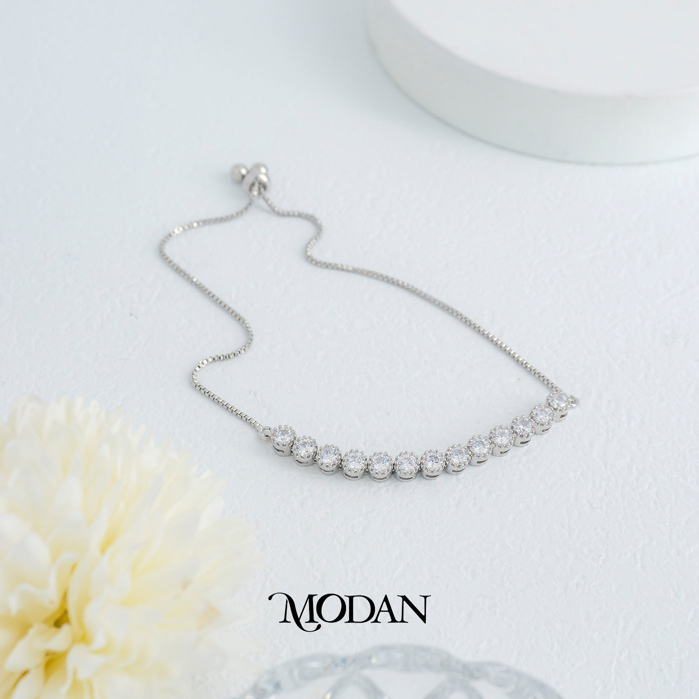 Sparkling Round Ribbed Adjustable Bracelet Gelang Serut Hypoallergenic Gold Plated