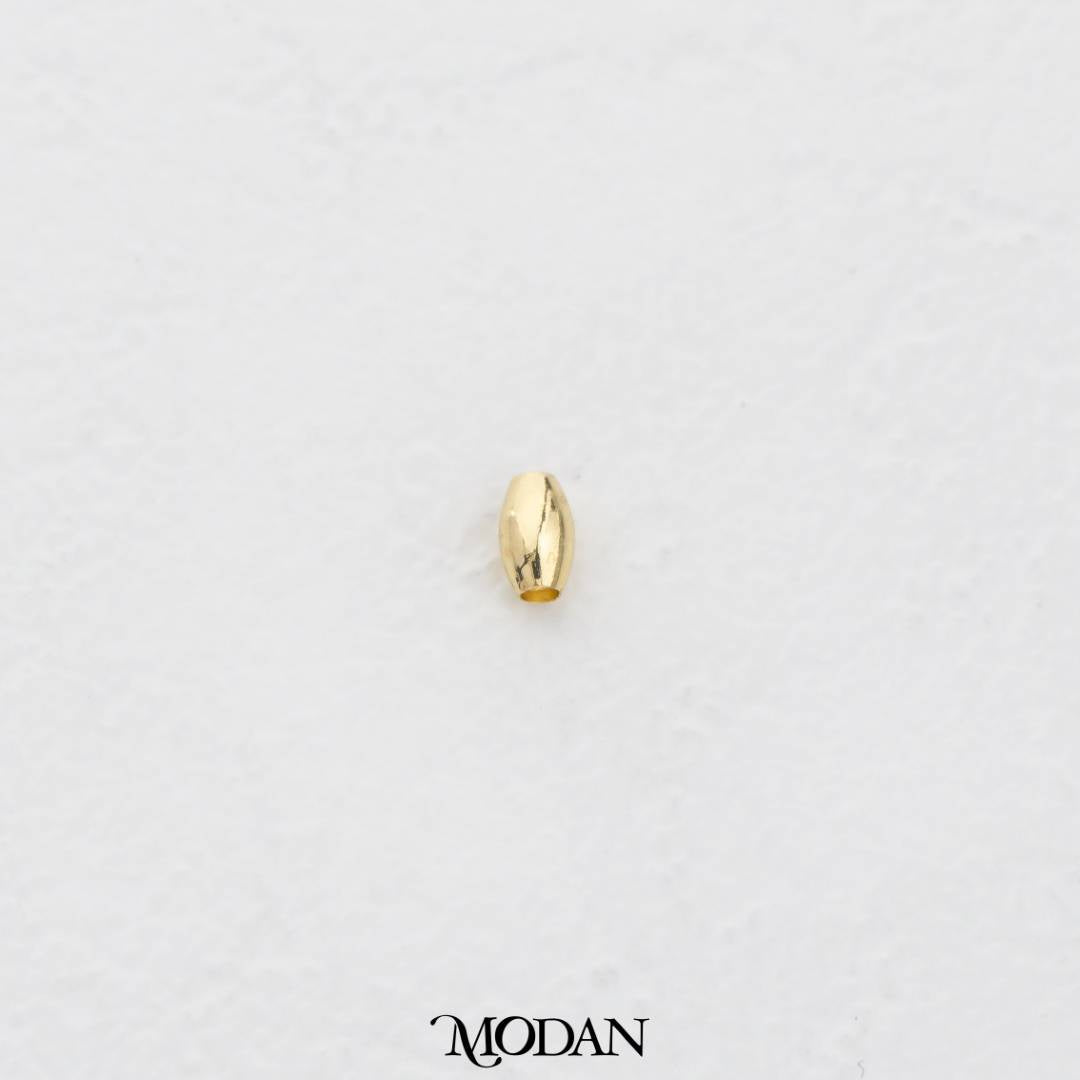 (10pcs) 5mm Mini Plain Tube Spacer Beads DIY Pembatas Manik Gelang/Kalung Hypoallergenic Gold Filled