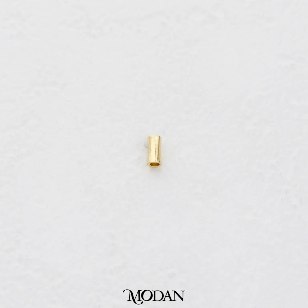 (10pcs) 4mm Mini Plain Tube Spacer Beads DIY Pembatas Manik Gelang/Kalung Hypoallergenic Gold Filled