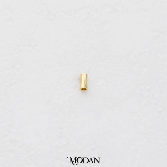 (10pcs) 4mm Mini Plain Tube Spacer Beads DIY Pembatas Manik Gelang/Kalung Hypoallergenic Gold Filled