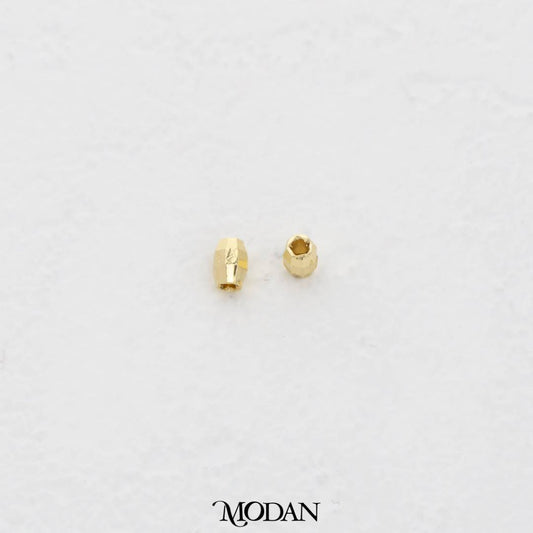 (10pcs) 4mm Plain Tube Spacer Beads DIY Pembatas Manik Gelang/Kalung Hypoallergenic Gold Filled
