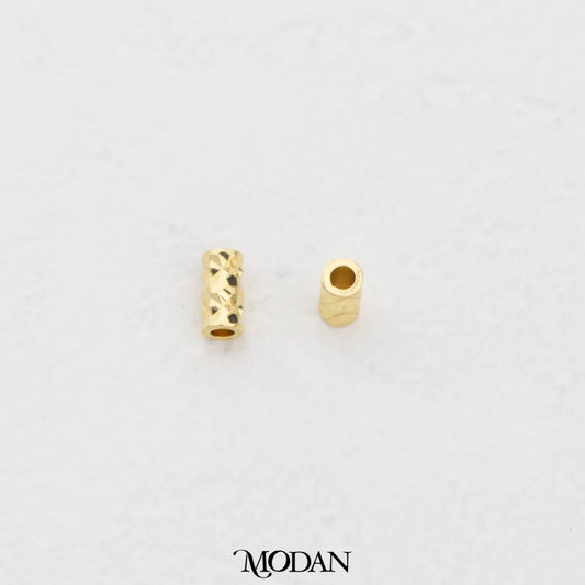 (10pcs) 6mm Tube Spacer Beads DIY Pembatas Manik Gelang/Kalung Hypoallergenic Gold Filled