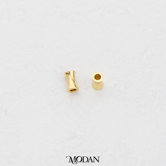 (10pcs) 5mm Plain Tube Spacer Beads DIY Pembatas Manik Gelang/Kalung Pipa Hypoallergenic Gold Filled