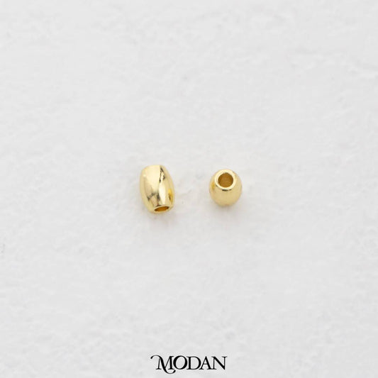 (10pcs) 5mm Plain Tube Spacer Beads DIY Pembatas Manik Gelang/Kalung Pipa Hypoallergenic Gold Filled