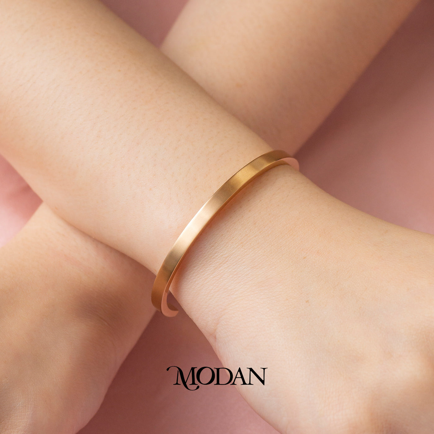 (5.5cm) Titanium Unisex Matte Cuff Bracelet Gelang Kaku Hypoallergenic Stainless Steel