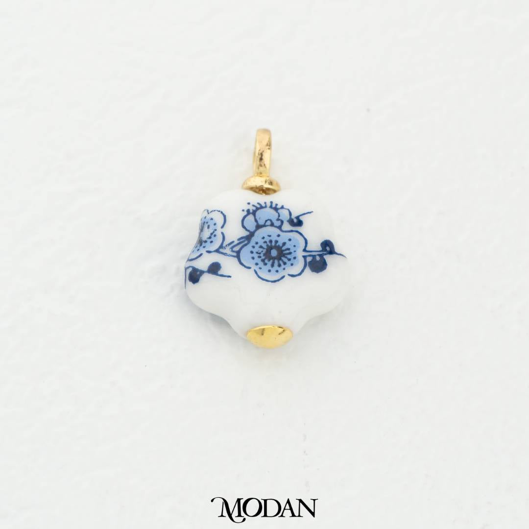 20mm Vintage Chinese Style Mini Flower Gucci Pendant DIY Pendant Liontin Gucci Bentuk Bunga Hypoallergenic Gold Filled