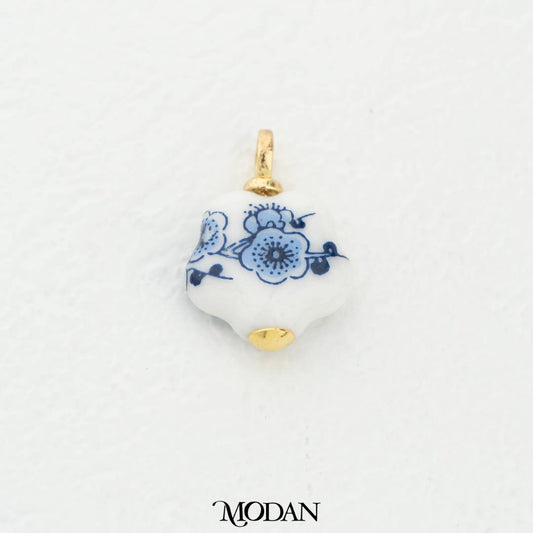 20mm Vintage Chinese Style Mini Flower Gucci Pendant DIY Pendant Liontin Gucci Bentuk Bunga Hypoallergenic Gold Filled