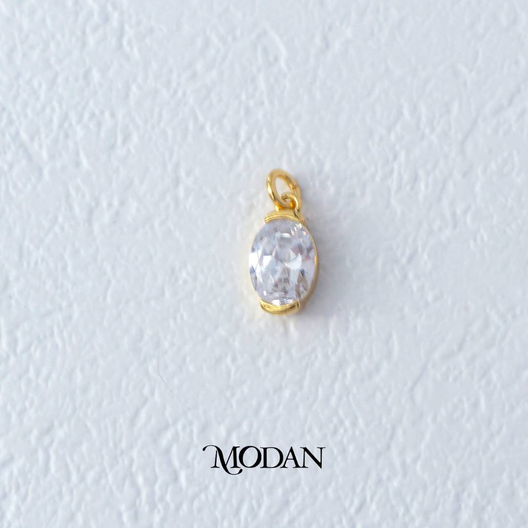 Teardrop Cubic Zirconia Charm DIY Charm Liontin Tetes Air Mata Berlian Hypoallergenic Gold Filled