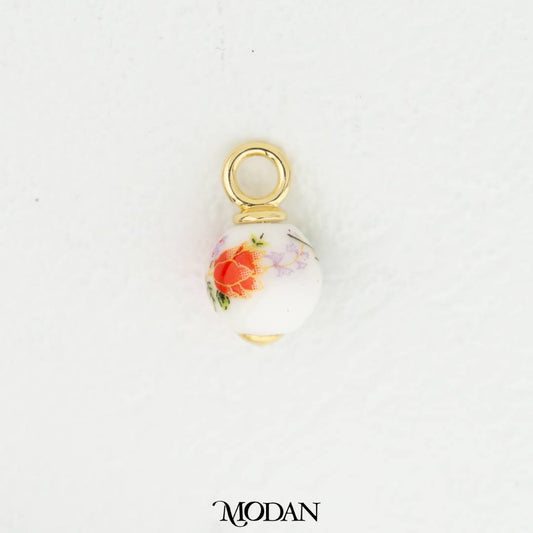 Red Vintage Chinese Style Oval Gucci Pendant DIY Pendant Liontin Gucci Hypoallergenic Gold Filled