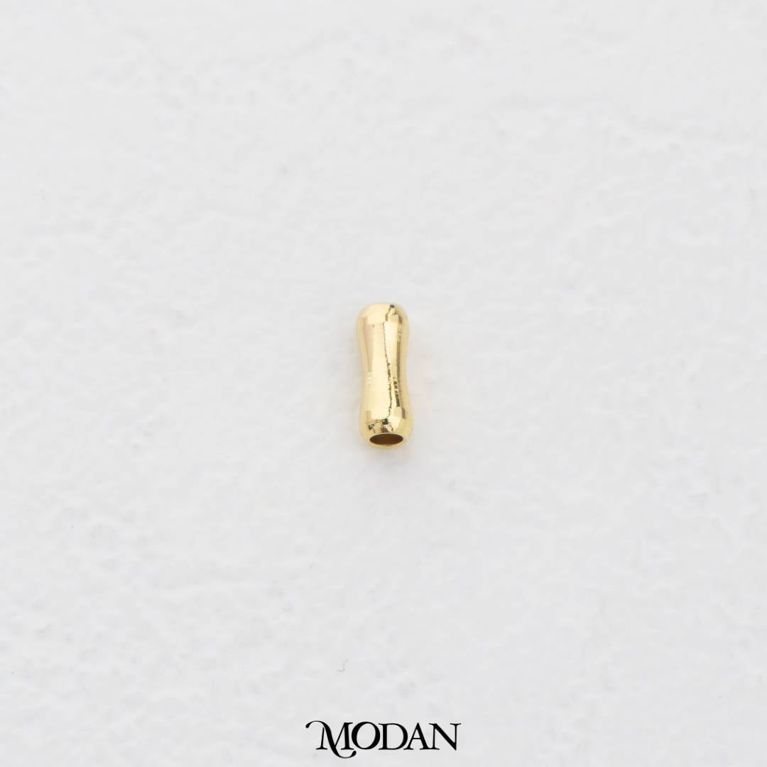 (10pcs) 7mm Slim Tube Spacer Beads DIY Pembatas Manik Gelang/Kalung Tabung Hypoallergenic Gold Filled