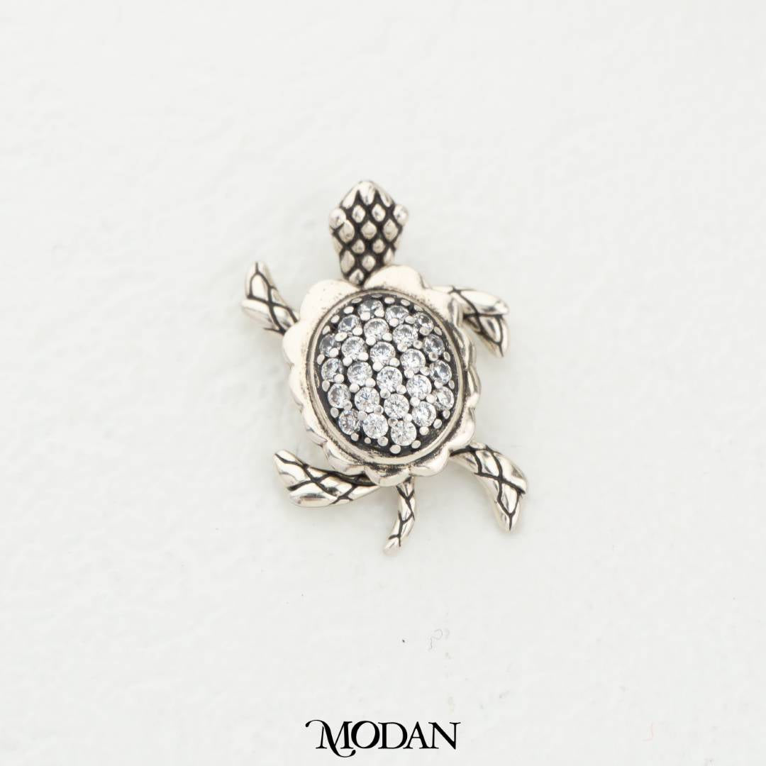 Sparkling Turtle Movable Legs Pendant DIY Pendant Liontin Kura - Kura Hypoallergenic Gold Filled