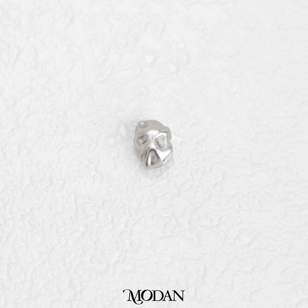 (7.8mm) Matte Abstract Irregular DIY Beads Charm Manik Abstrak Hypoallergenic Gold Filled