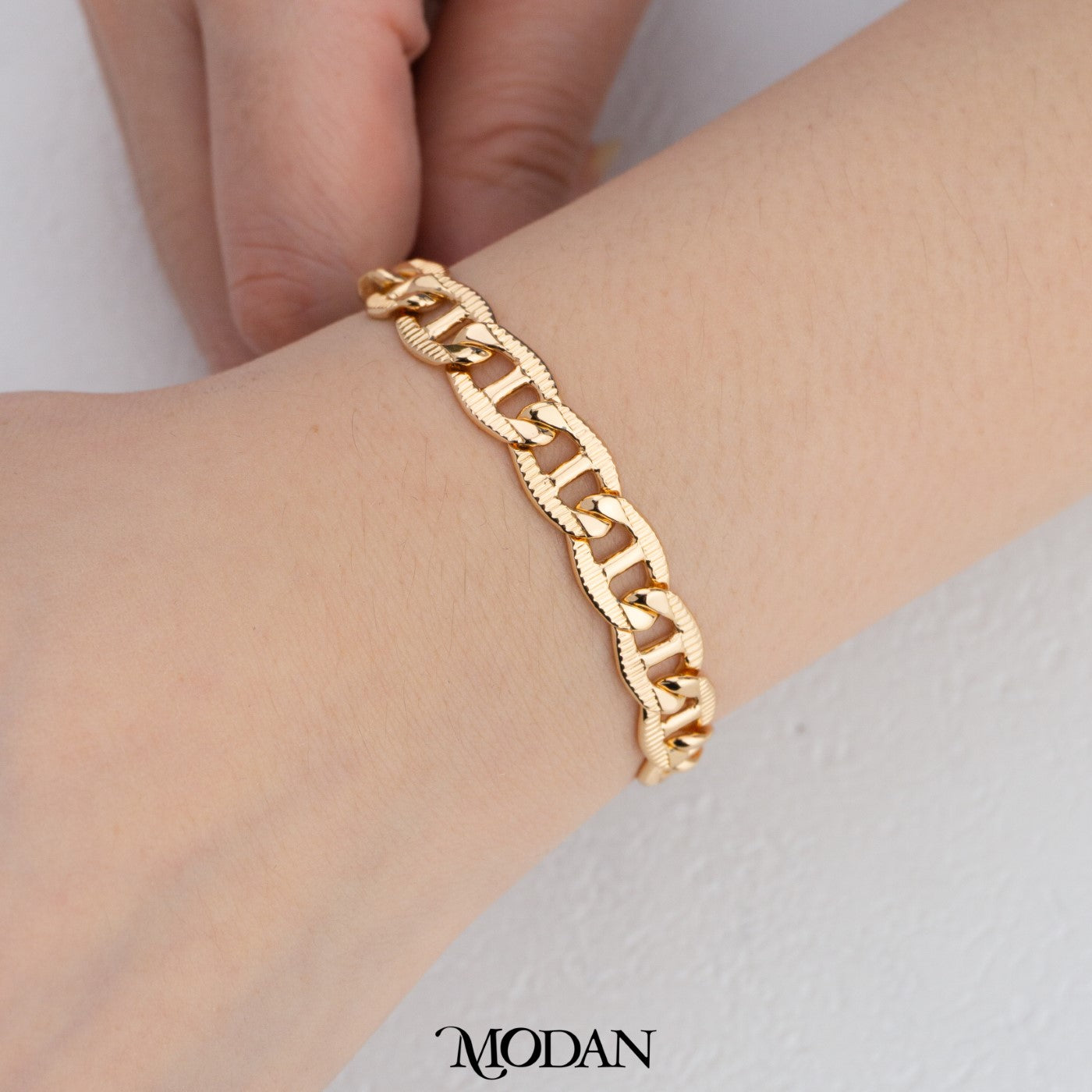 (19cm) Rosegold Various Style Statement Anchor Chain Bracelet Gelang Hypoallergenic Gold Plated