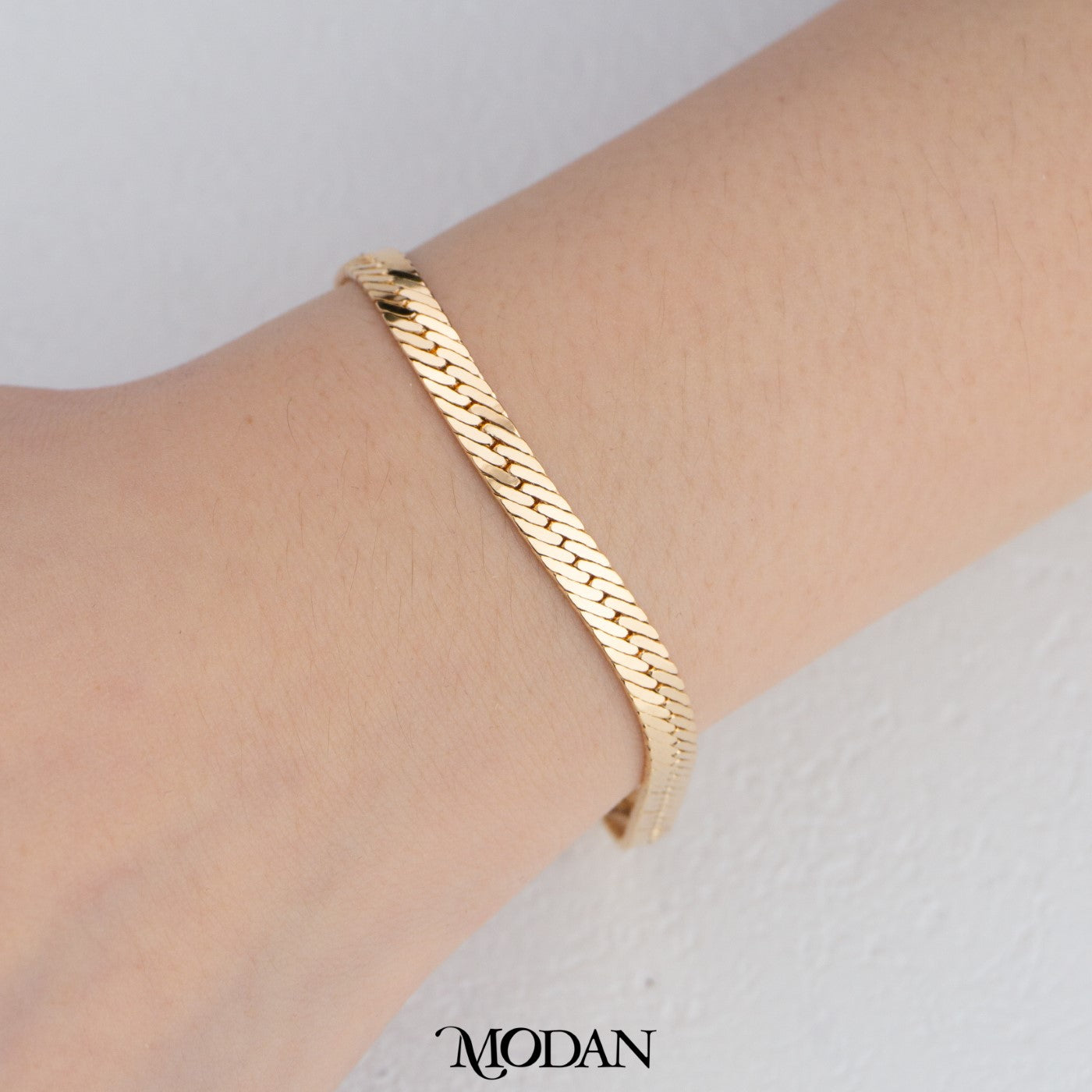 (20cm) Rosegold Various Style Statement Simple Watch Chain Bracelet Gelang Hypoallergenic Gold Plated
