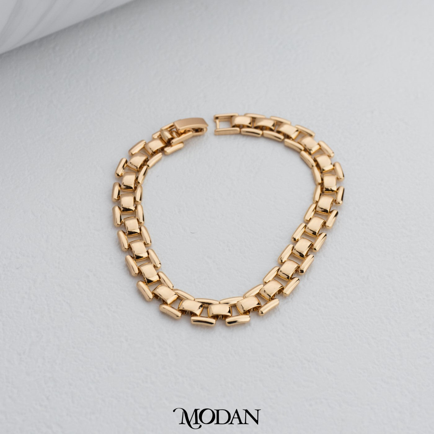 (19.5cm) Rosegold Various Style Statement Watchband Chain Bracelet Gelang Hypoallergenic Gold Plated
