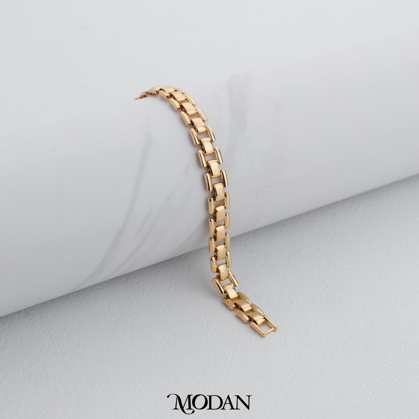 (19.5cm) Rosegold Various Style Statement Watchband Chain Bracelet Gelang Hypoallergenic Gold Plated