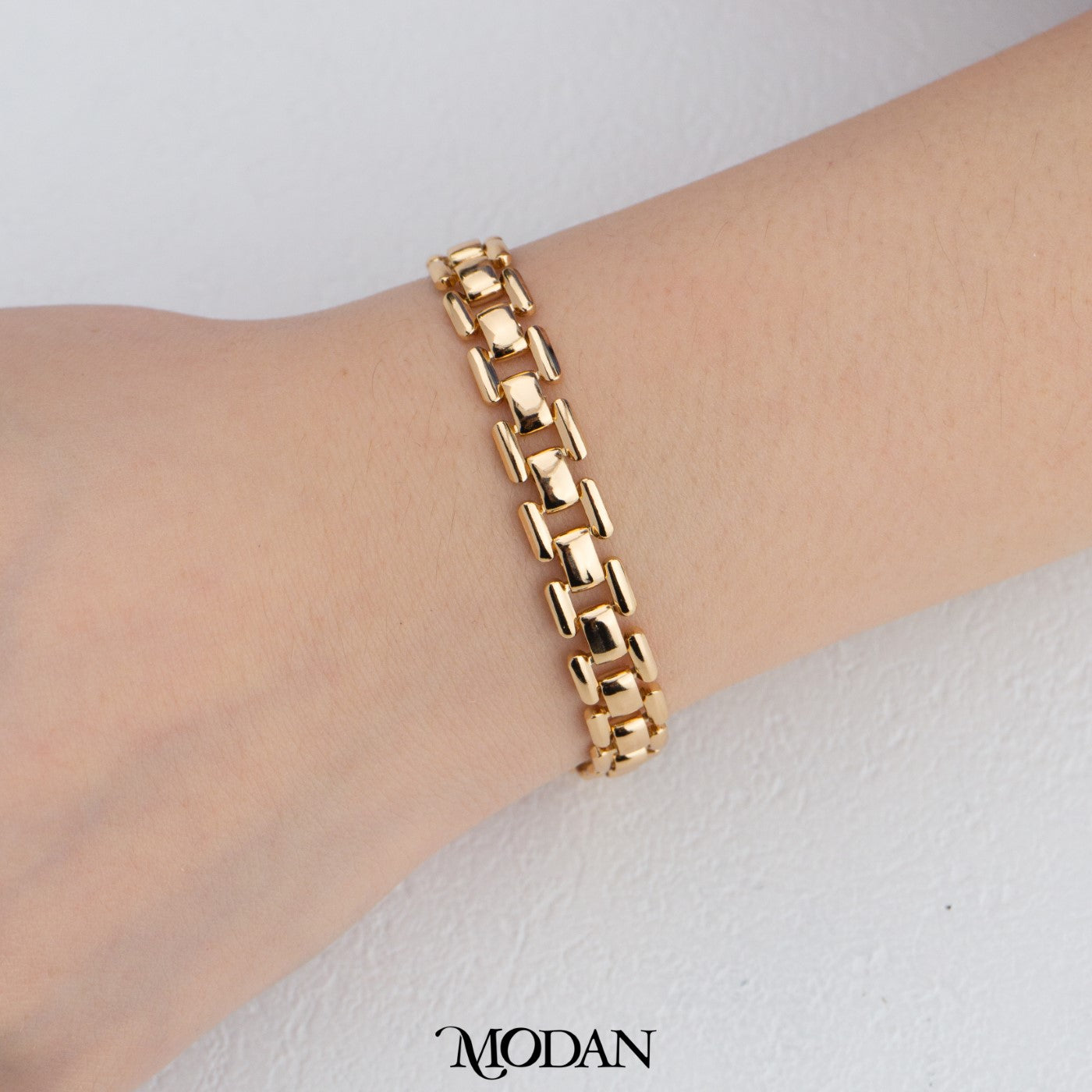 (19.5cm) Rosegold Various Style Statement Watchband Chain Bracelet Gelang Hypoallergenic Gold Plated