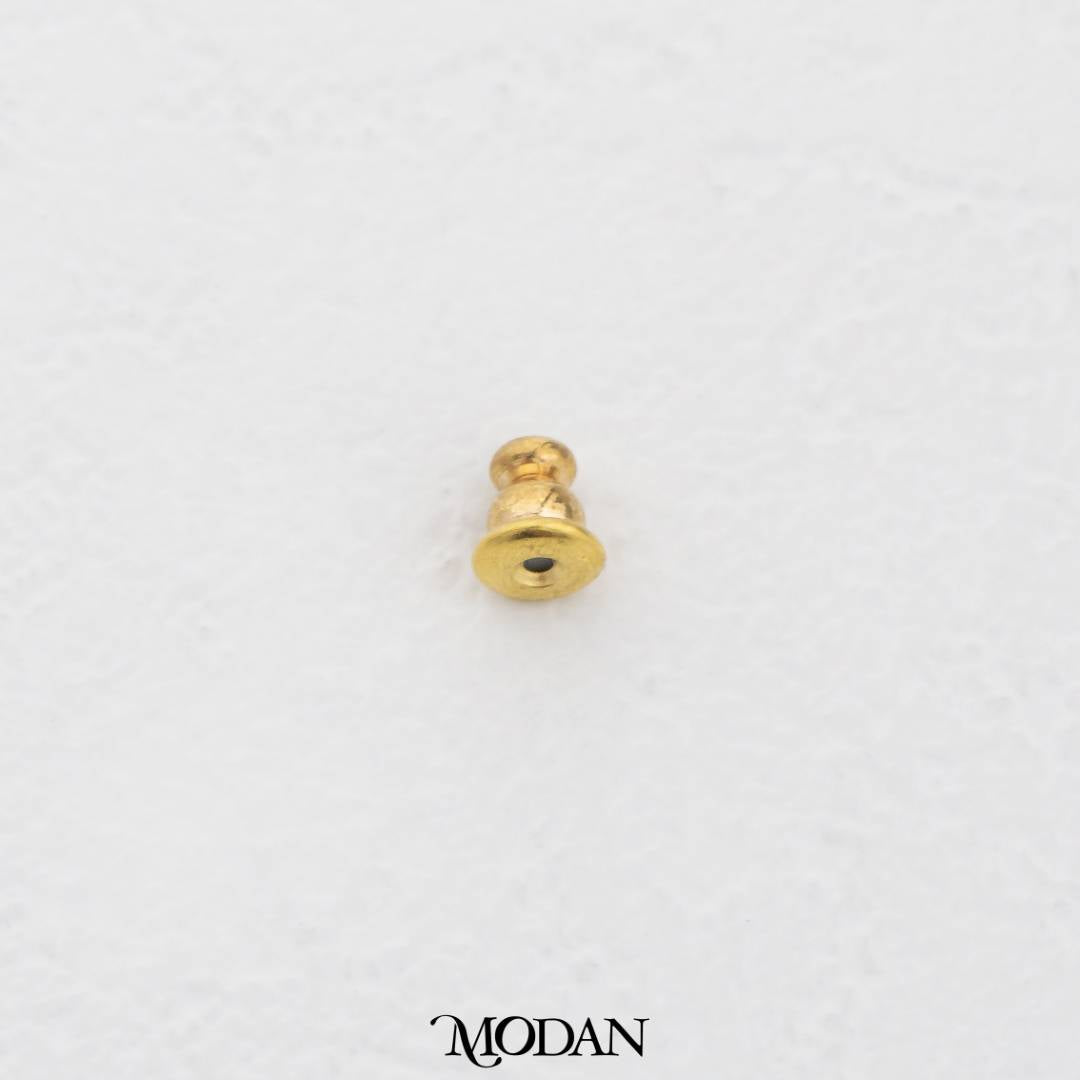 (1 Pasang) Metal Earring Back Stopper DIY Earring Closure Penahan Penutup Anting Hypoallergenic Gold Filled