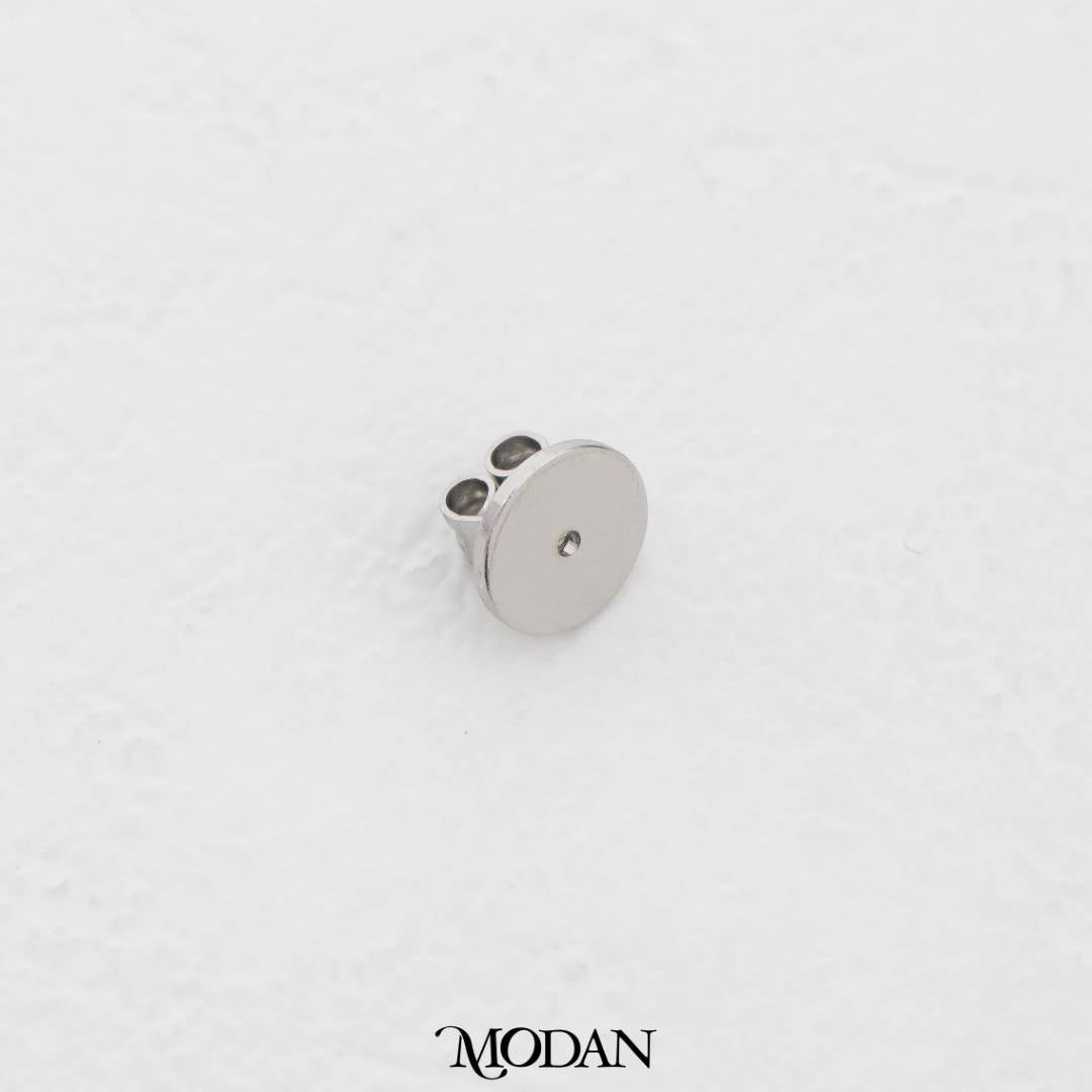 (1 Pasang) Silver Earring Back Stopper DIY Earring Closure Penahan Penutup Anting Hypoallergenic Gold Filled