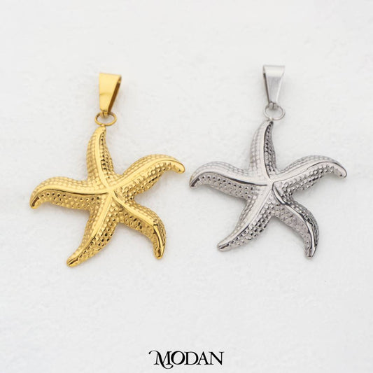 Ocean Starfish DIY Pendant Liontin Bintang Laut Hypoallergenic Stainless Steel