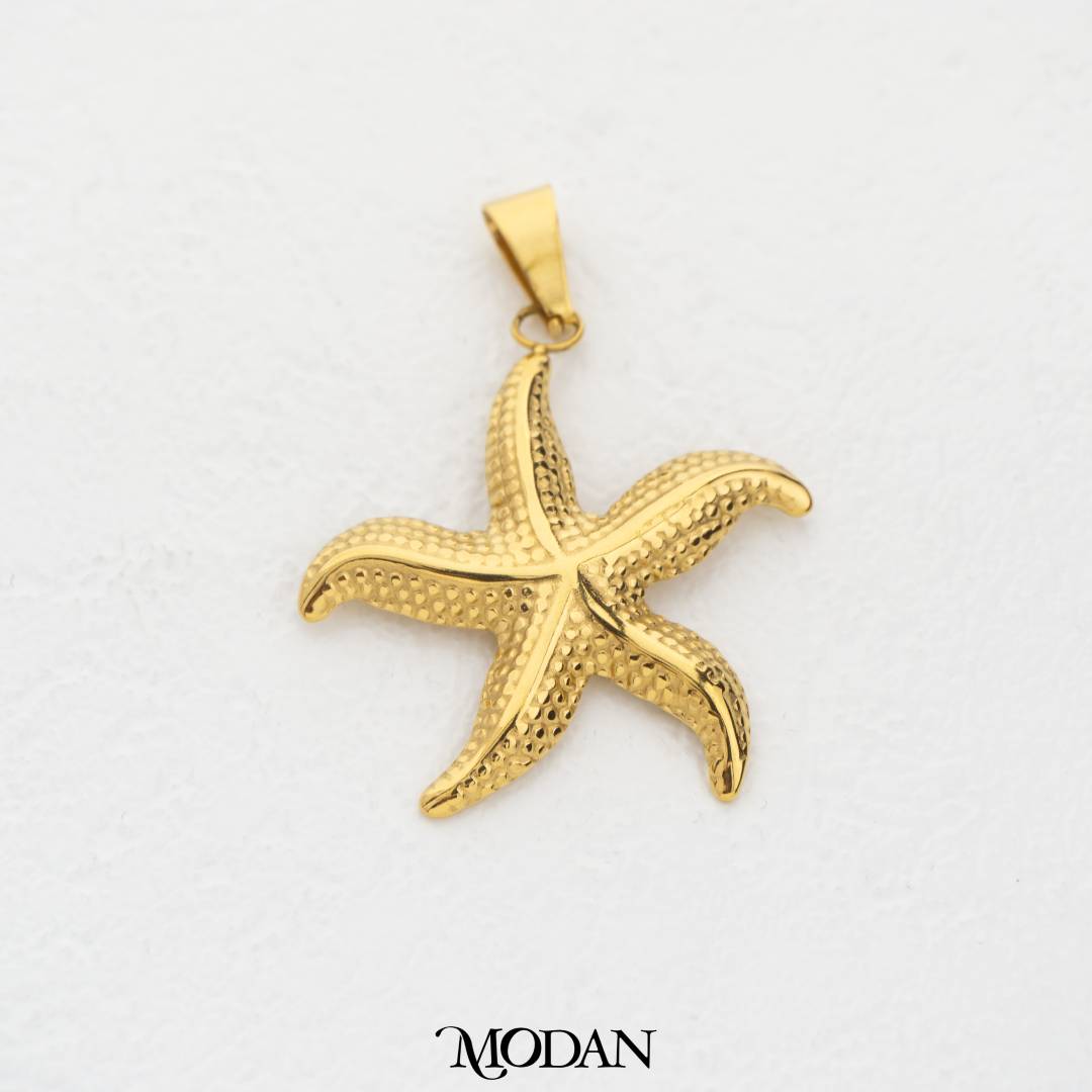 Ocean Starfish DIY Pendant Liontin Bintang Laut Hypoallergenic Stainless Steel