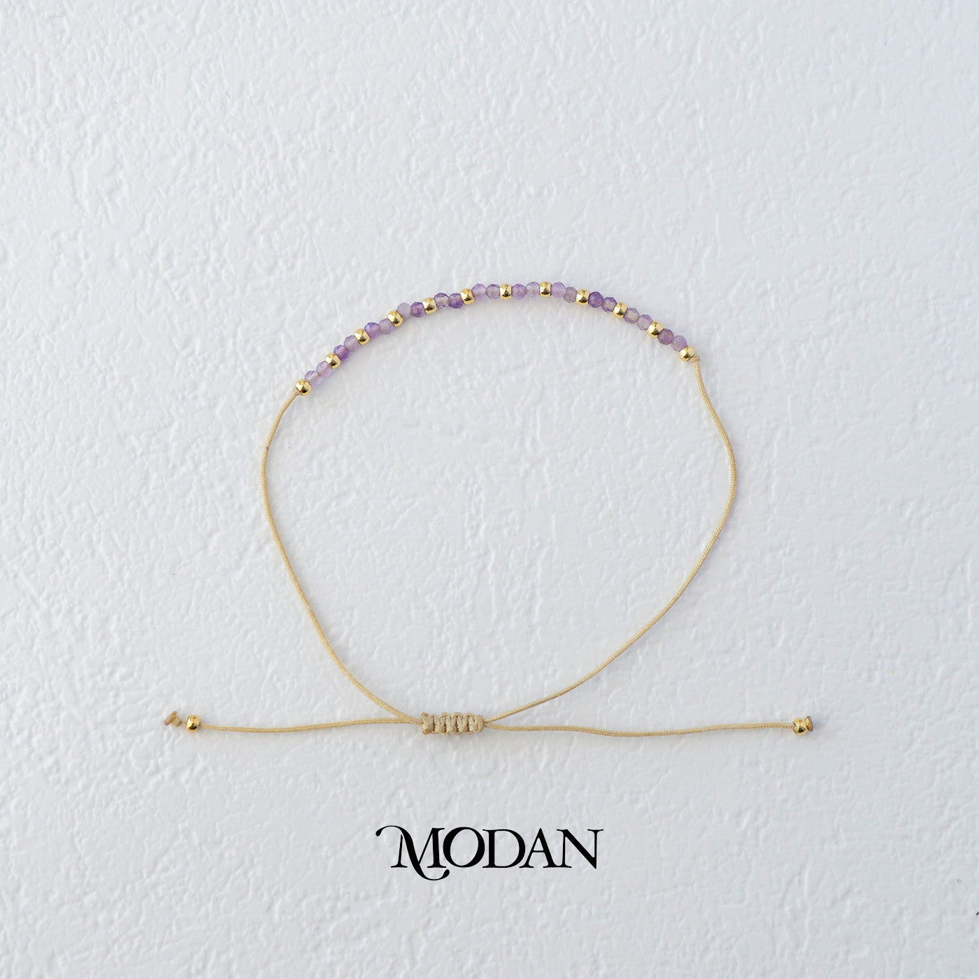Colorful Natural Gemstone Friendship Adjustable Bracelet Gelang Manik Hypoallergenic Gold Filled