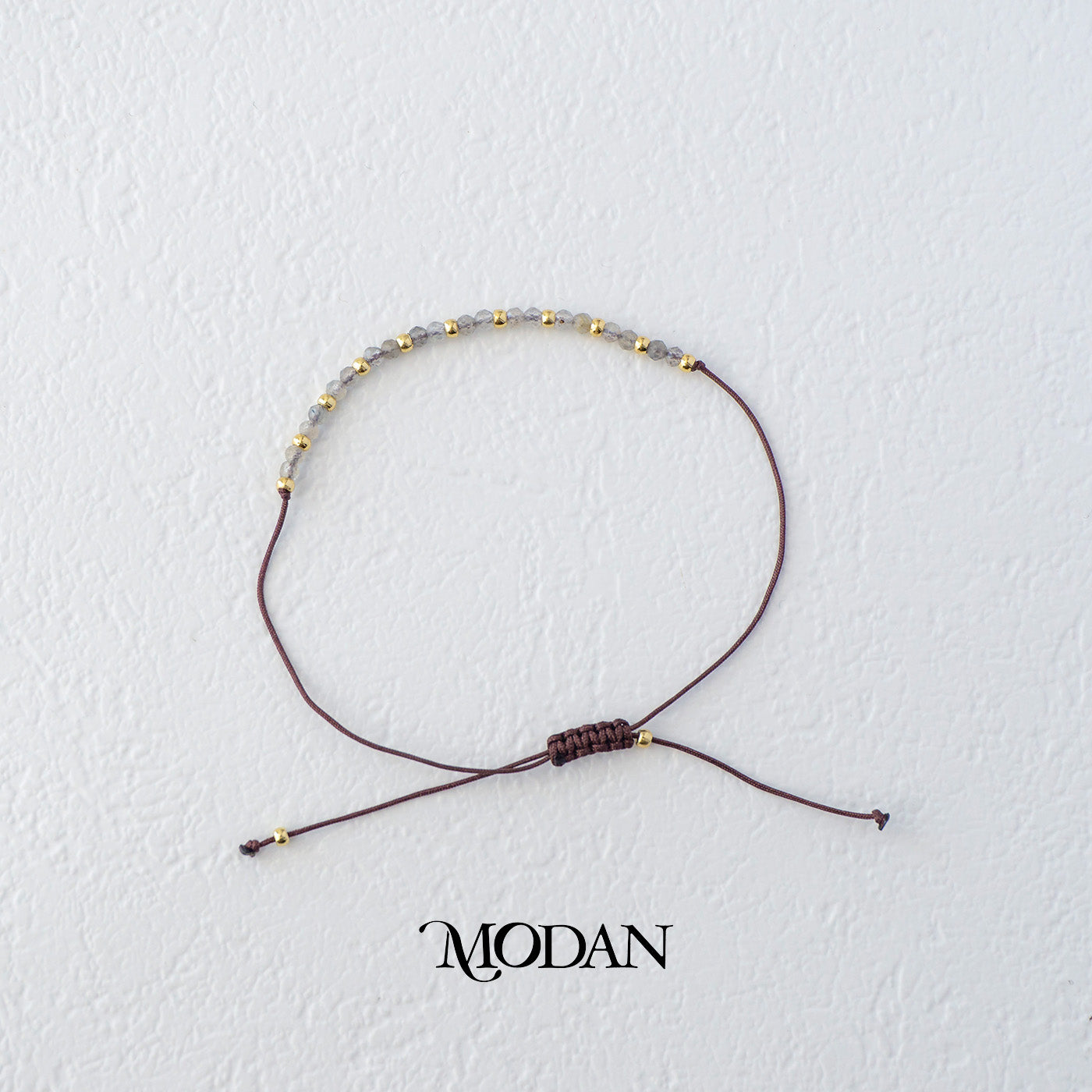 Colorful Natural Gemstone Friendship Adjustable Bracelet Gelang Manik Hypoallergenic Gold Filled
