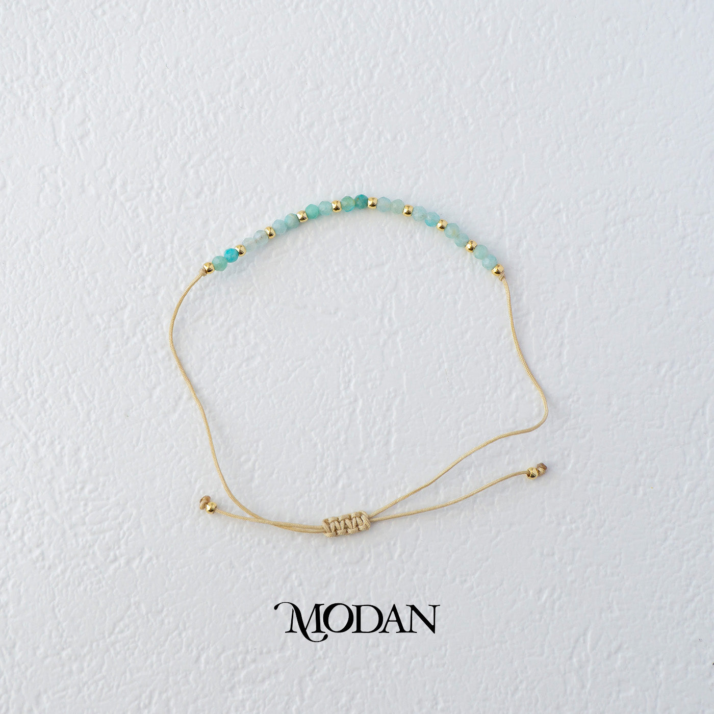 Colorful Natural Gemstone Friendship Adjustable Bracelet Gelang Manik Hypoallergenic Gold Filled