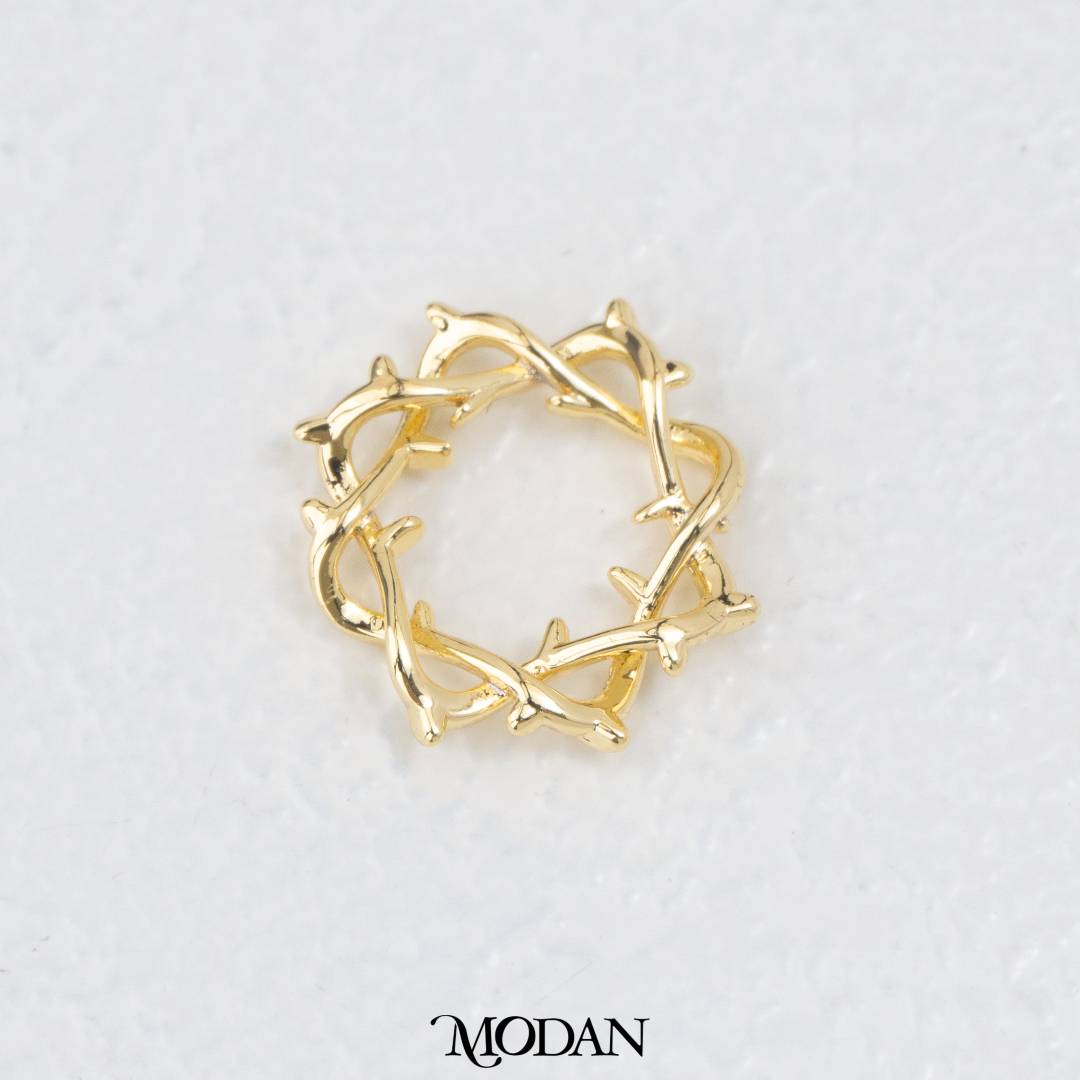 Crown of Thorns DIY Charm Liontin Mahkota Berduri Hypoallergenic Gold Filled