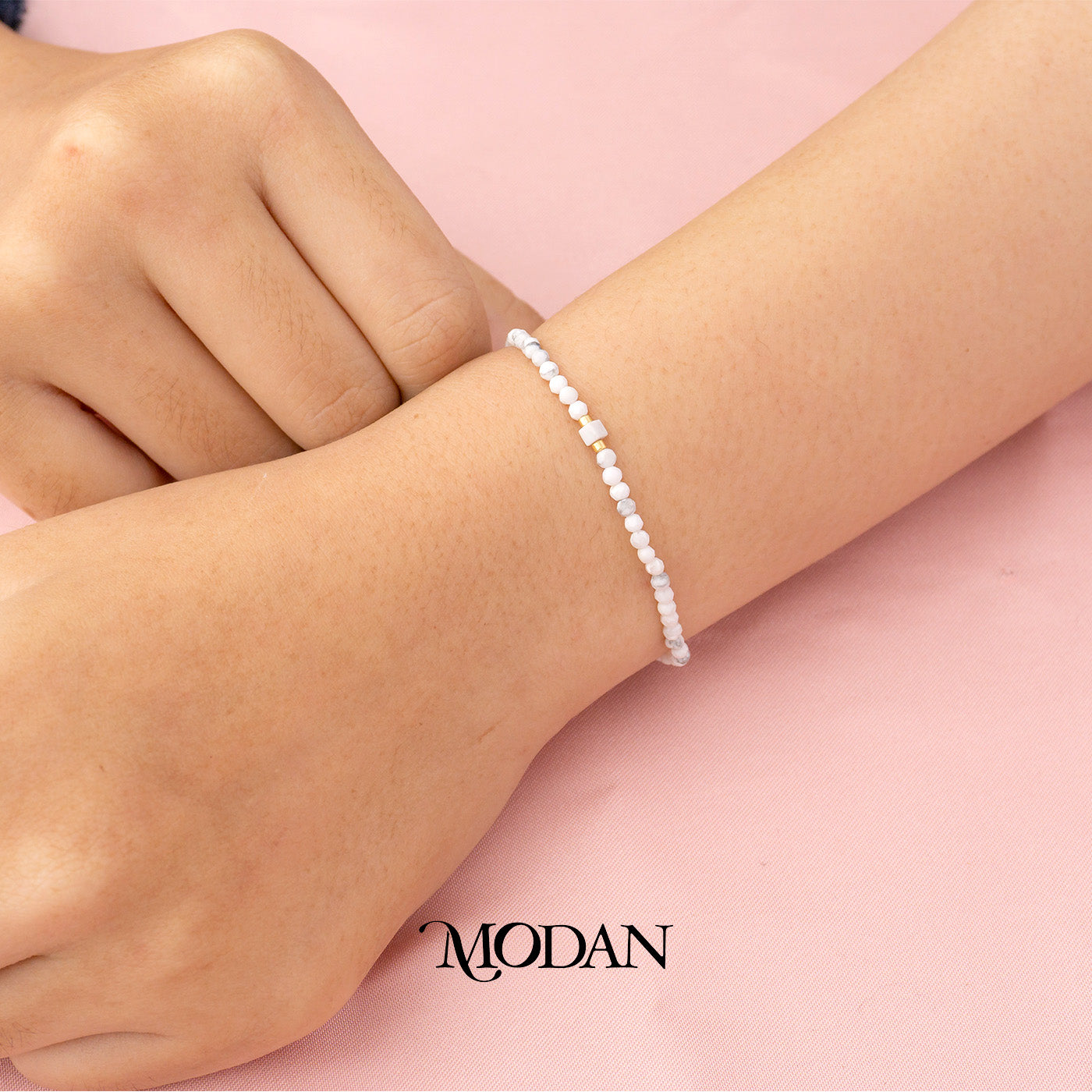 (2mm) Mix Faceted Colorful Natural Gemstone Friendship Adjustable Bracelet Gelang Manik Hypoallergenic Gold Filled