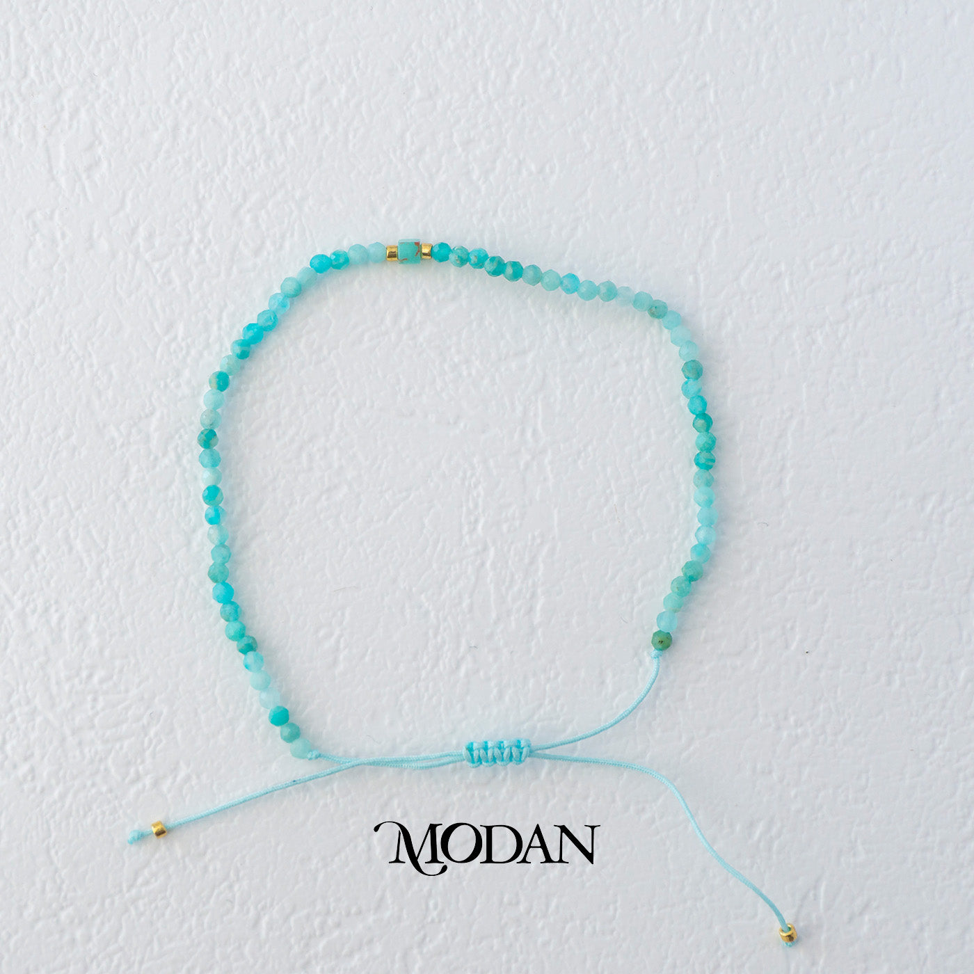 (2mm) Mix Faceted Colorful Natural Gemstone Friendship Adjustable Bracelet Gelang Manik Hypoallergenic Gold Filled