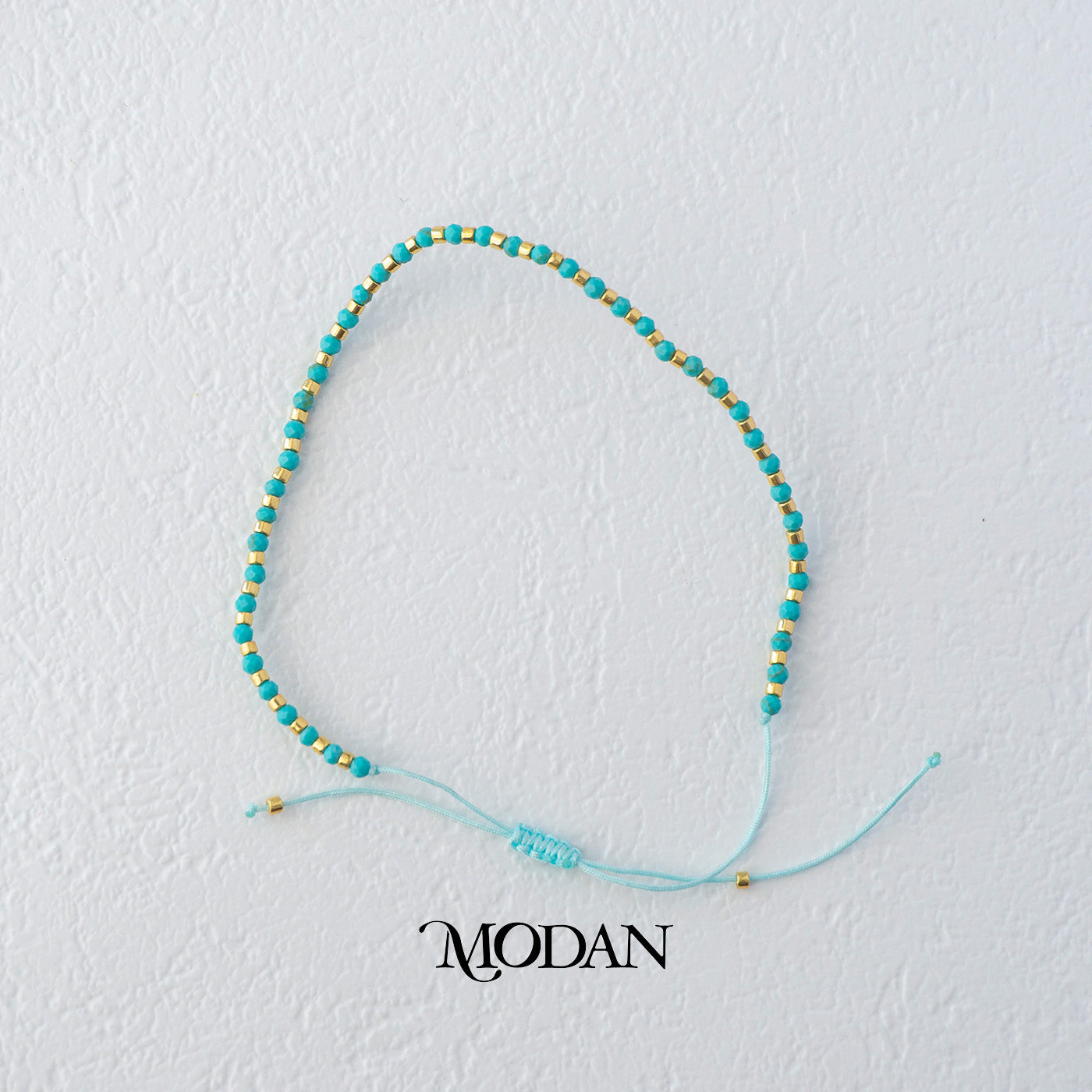 (2.2mm) Handmade Round Colorful Natural Gemstone Friendship Adjustable Bracelet Gelang Persahabatan Hypoallergenic Gold Filled