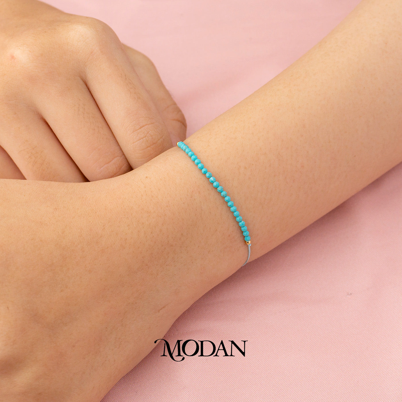 (2.1mm) Handmade Mini Tube Colorful Natural Gemstone Friendship Adjustable Bracelet Gelang Persahabatan Hypoallergenic Gold Filled