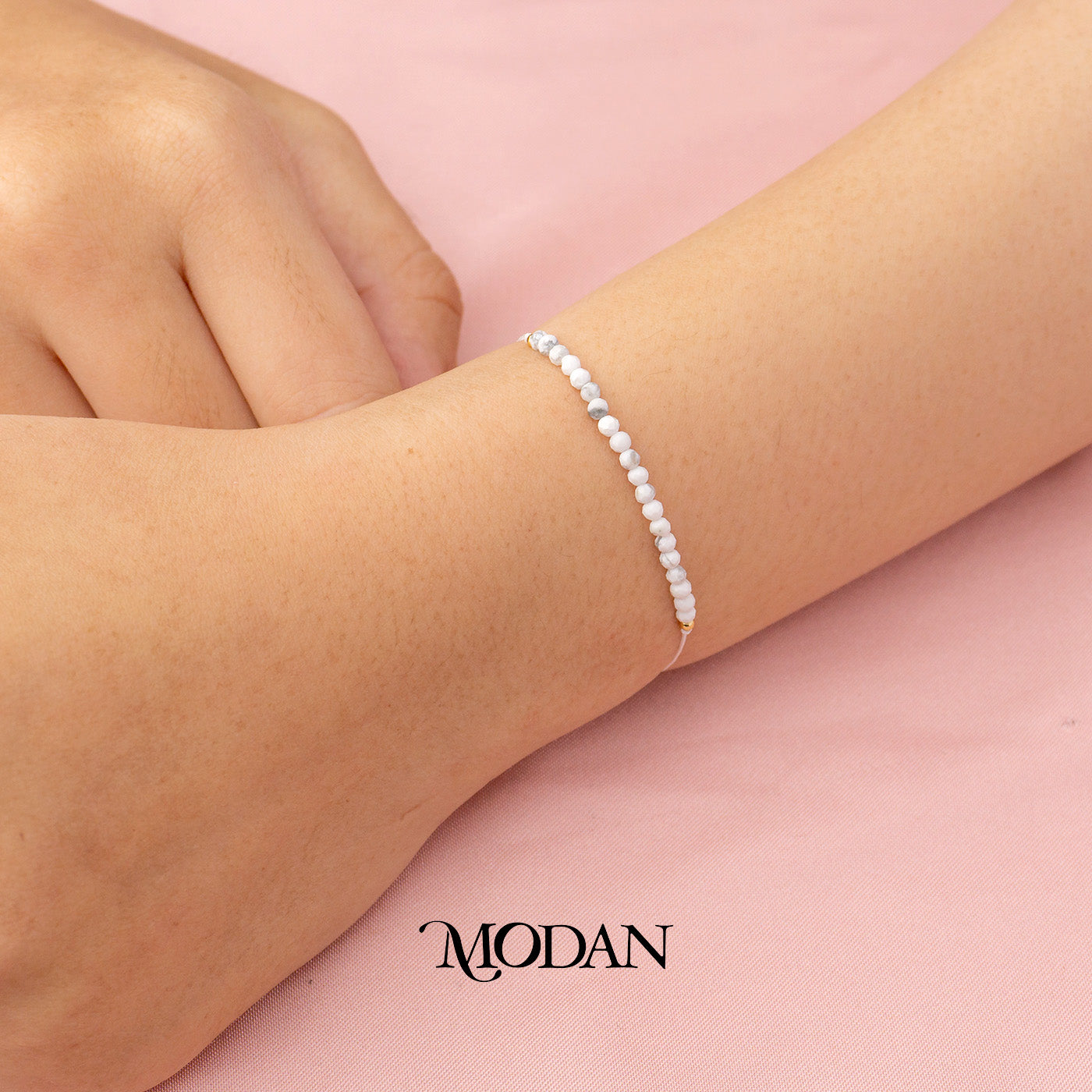 (2.1mm) Handmade Mini Tube Colorful Natural Gemstone Friendship Adjustable Bracelet Gelang Persahabatan Hypoallergenic Gold Filled