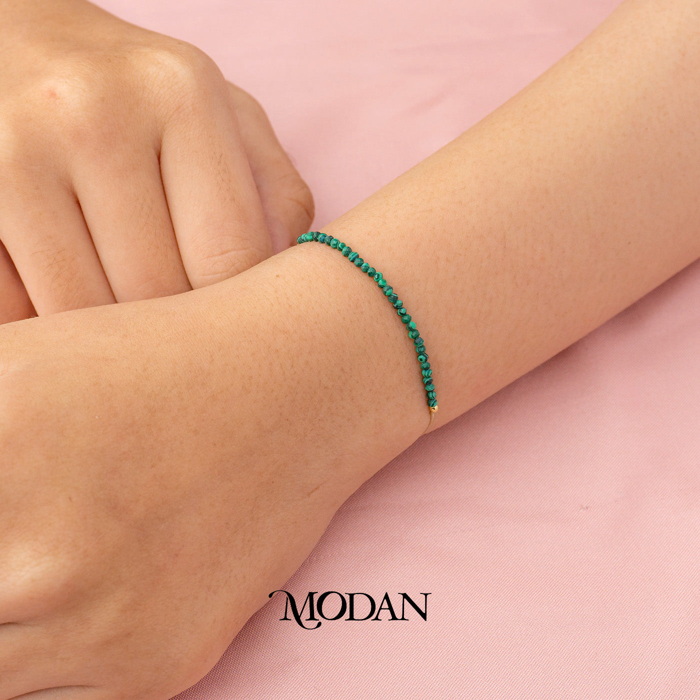 (2.1mm) Handmade Mini Tube Colorful Natural Gemstone Friendship Adjustable Bracelet Gelang Persahabatan Hypoallergenic Gold Filled