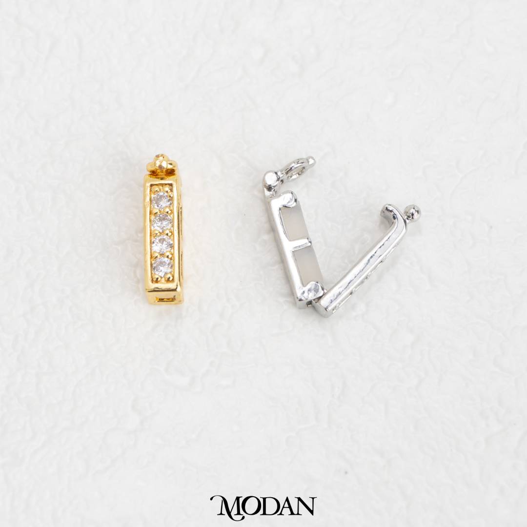 Minimalist Micro Paved Necklace Shortener DIY Manik Liontin Pemendek Kalung Rantai Simple Hypoallergenic Gold Filled