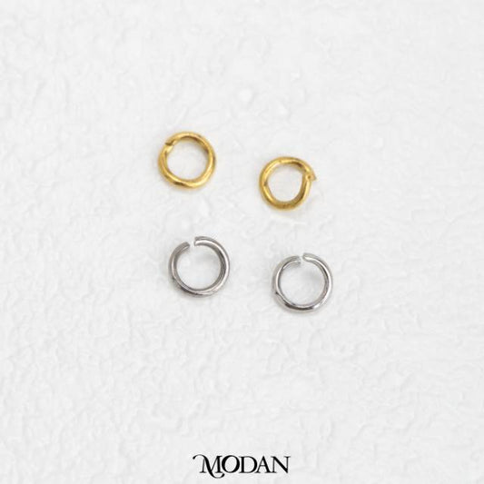 (10pcs) 6mm Jump Ring O DIY Pengait Aksesoris Kalung/Gelang Bentuk Bulat Hypoallergenic Stainless Steel
