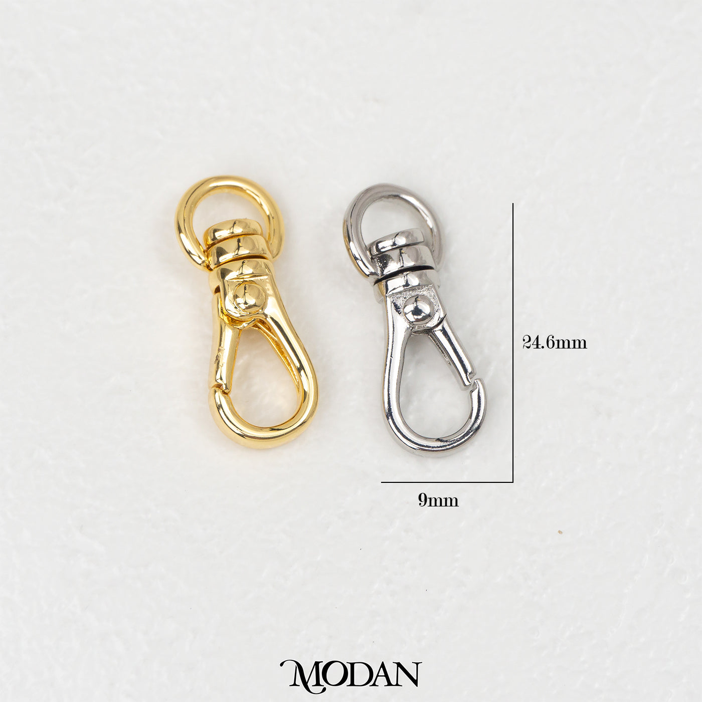 Push Gate Lobster Clasp in Gold and Silver DIY Pengait Kokot Udang Kalung/Gelang Hypoallergenic Gold Filled
