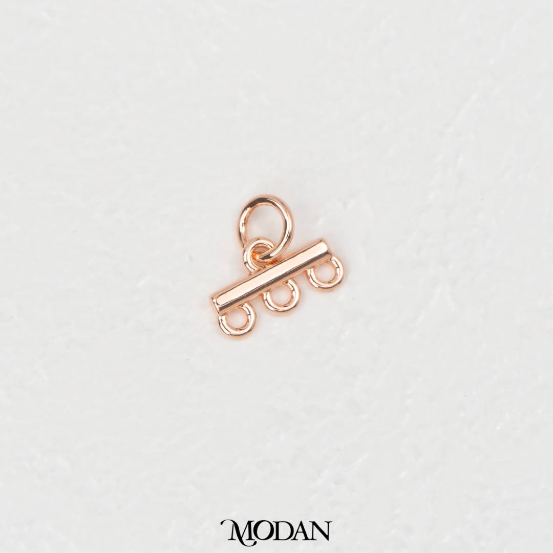 Tiny Loop Drop Charm Bar DIY Pengait Liontin Kalung Hypoallergenic Gold Filled