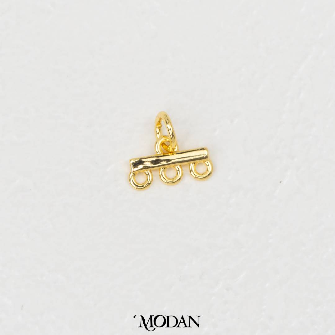 Tiny Loop Drop Charm Bar DIY Pengait Liontin Kalung Hypoallergenic Gold Filled