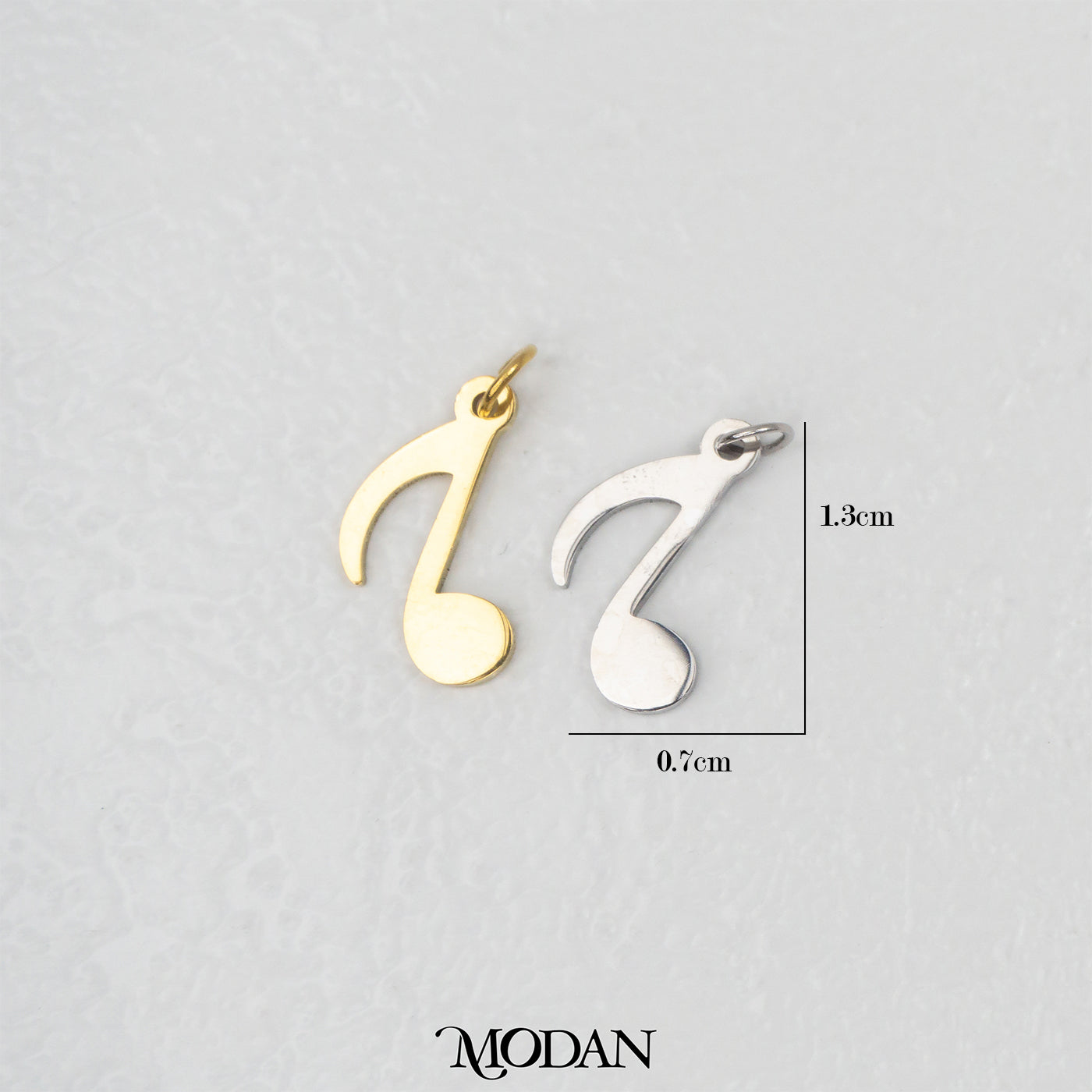 Musical Note Pendant DIY Pendant Liontin Nada Musik Hypoallergenic Stainless Steel