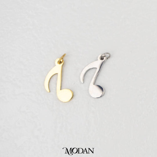 Musical Note Pendant DIY Pendant Liontin Nada Musik Hypoallergenic Stainless Steel