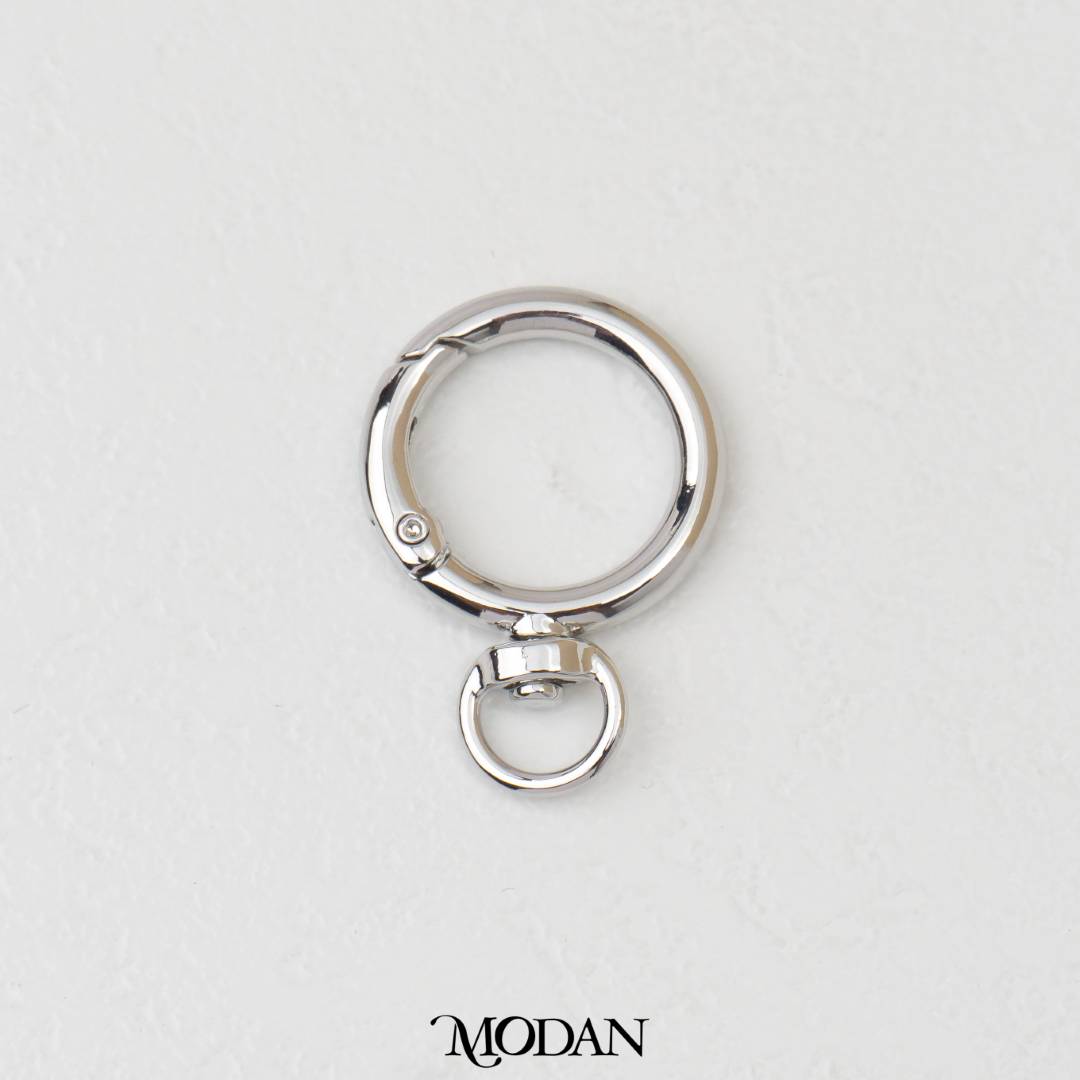 Round Swivel Bag Charm Carabiner DIY Pengait Gantungan Tas Hypoallergenic Gold Filled