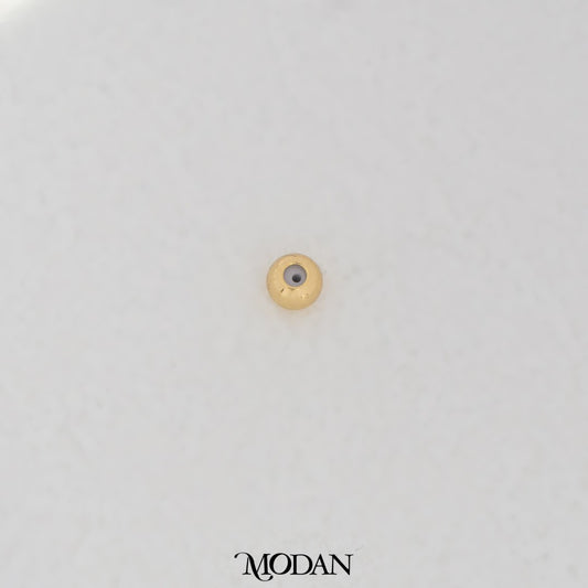 (5Pcs) 4.8mm Rubber Silicone Stopper DIY Closure Karet Serut Gelang/Kalung Hypoallergenic Gold Filled