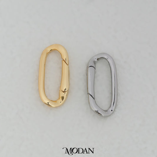 Oval Push Clasp DIY Pengait Oval Hypoallergenic Gold Filled
