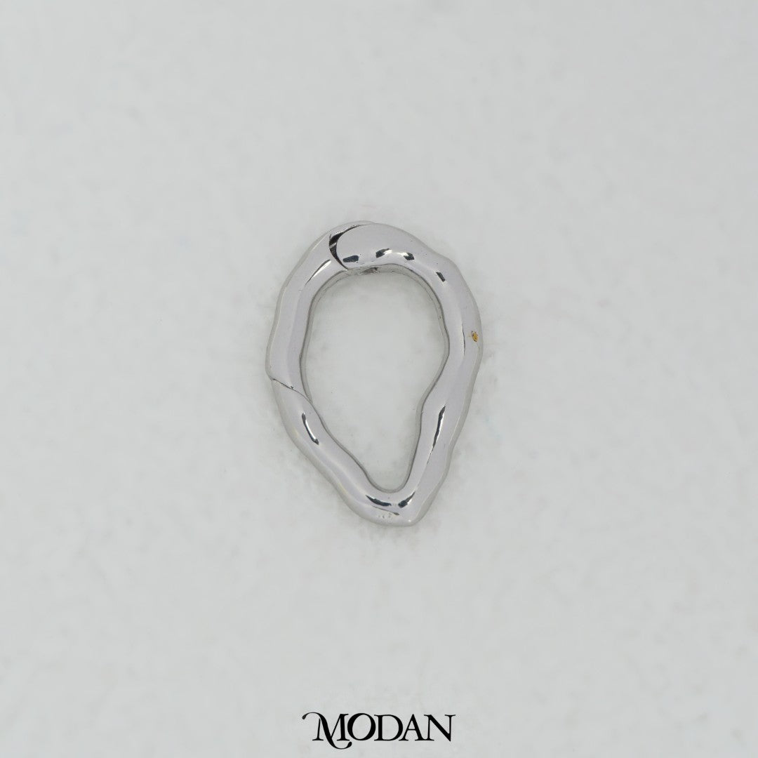 Irregular Oval Push Clasp DIY Pengait Oval Tidak Beraturan Hypoallergenic Gold Filled