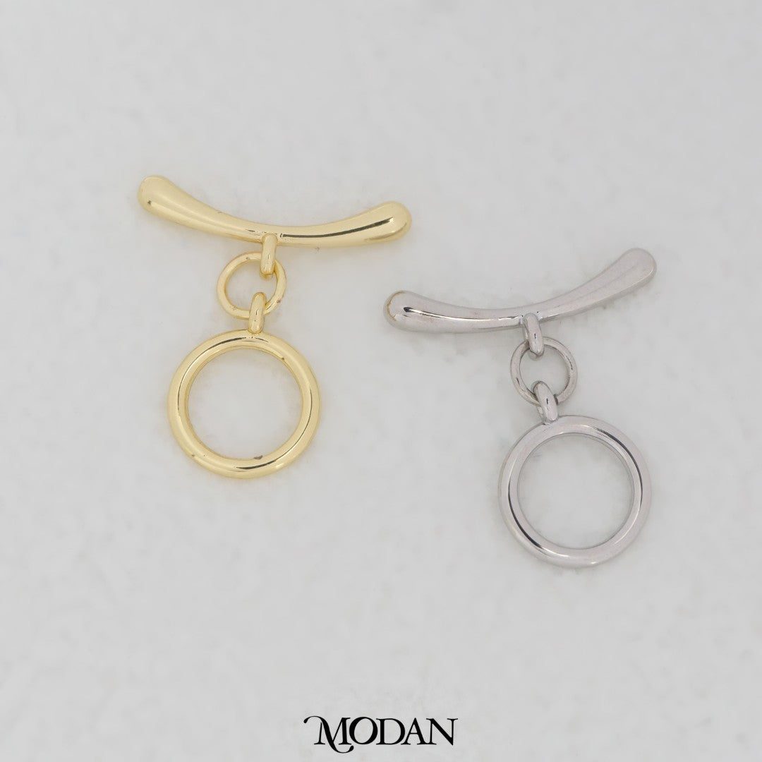 20mm Round Toggle Clasp DIY Pengait Gelang Bulat Hypoallergenic Gold Filled