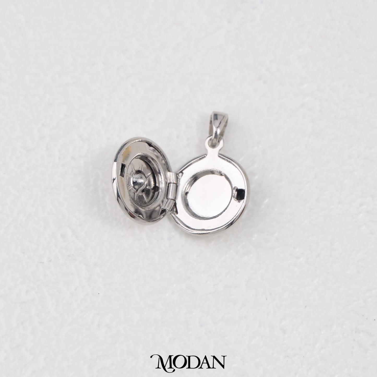 Photo Locket Pendant With Shell Pearl DIY Pendant Liontin Foto Bulat Hypoallergenic Gold Filled