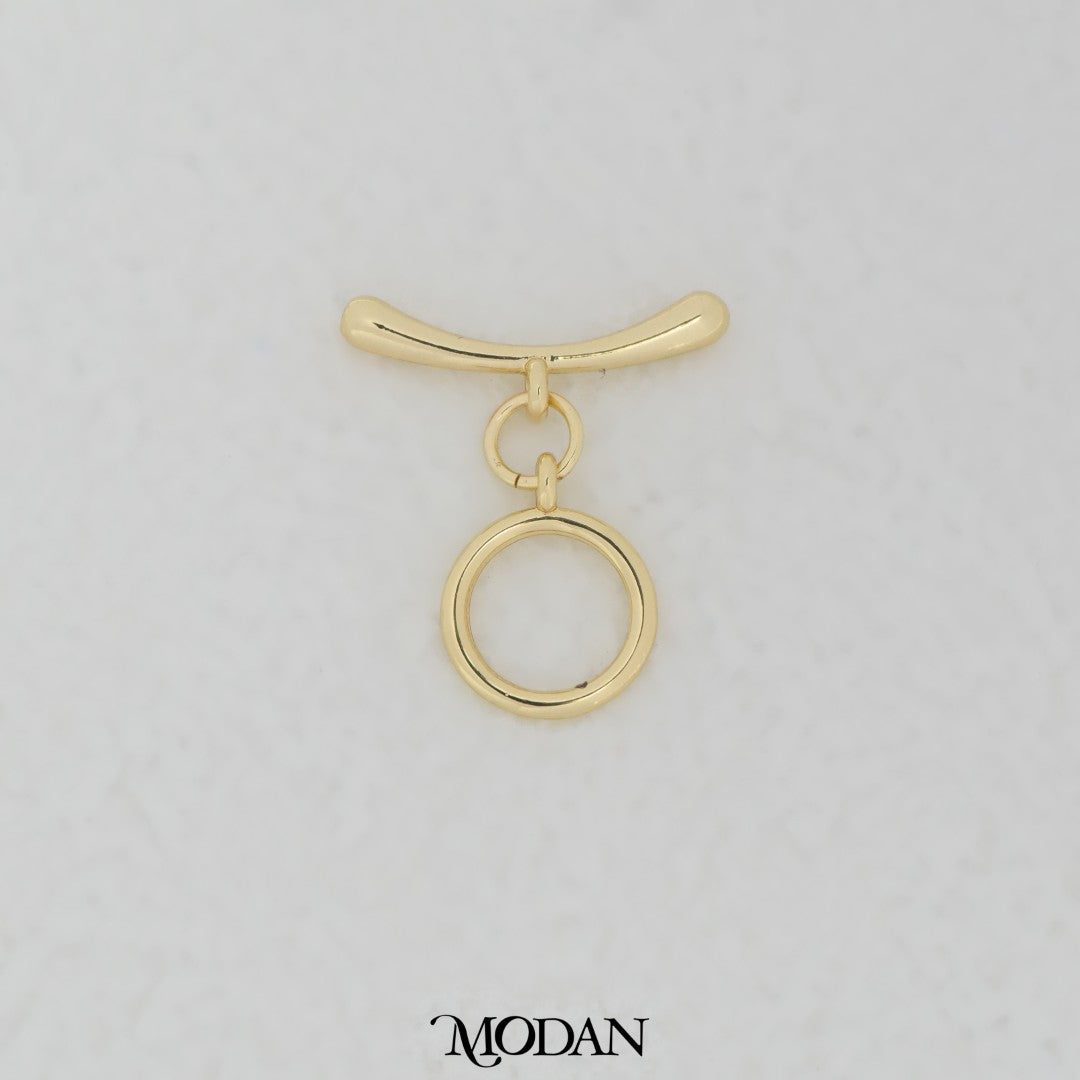 20mm Round Toggle Clasp DIY Pengait Gelang Bulat Hypoallergenic Gold Filled